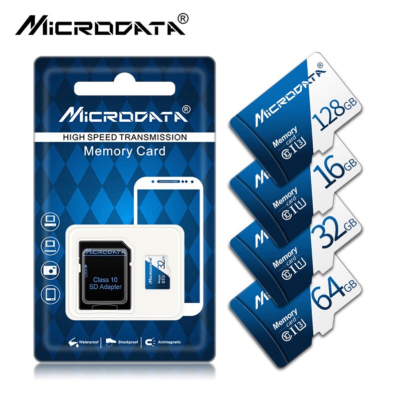 Micro Sd Card 4Gb 8Gb 16Gb 32Gb Klasse 10 Waterdichte Geheugenkaart 64Gb 128Gb Mini tf Флешка Kaart Voor Smartphone/Tablet