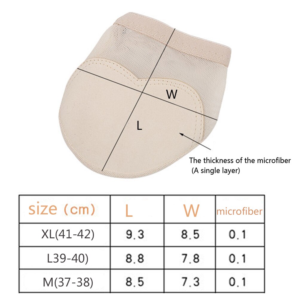 1 Pair Foot Care Tool Belly/Ballet Dance Toe Pad Feet Thong Protection Socks 5 Holes Forefoot Care Protects Toe Pads