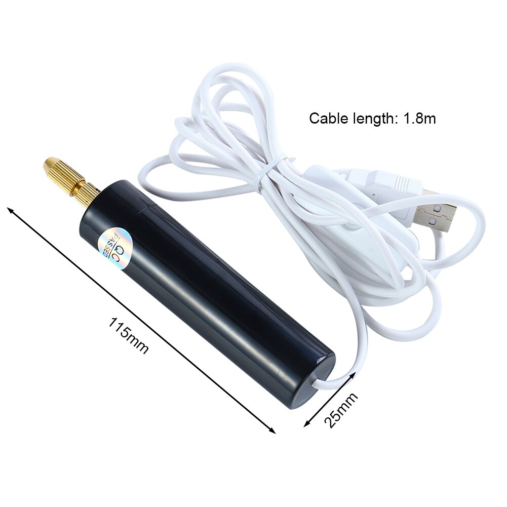 Miniature Drill USB Powered Handheld Rotary Drill Set with Twist Drill Hand for Electric Grinding Machine Jewelry Making Tools: Default Title