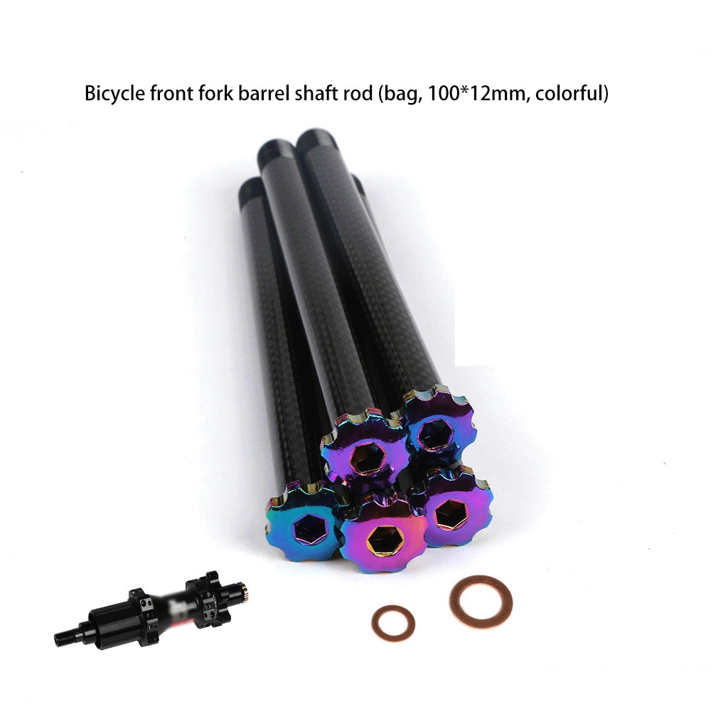 Z włókna węglowego MTB szosowe wał przednia tylna piasta szaszłyki oś koła piasta wał 12x100 wioślarz szybki uwolnienie piasty akcesoria rowerowe