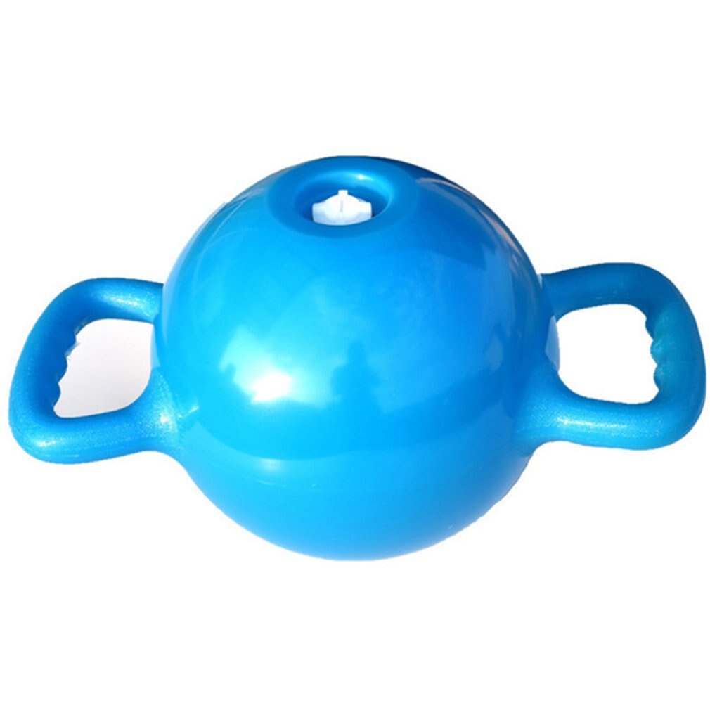 Yoga Fitness Wasserkocher Glocke Einstellbare Wasser Kettlebell Hantel Doppel Griffe Pilates Körper Gestaltung Ausrügestochen: Blau