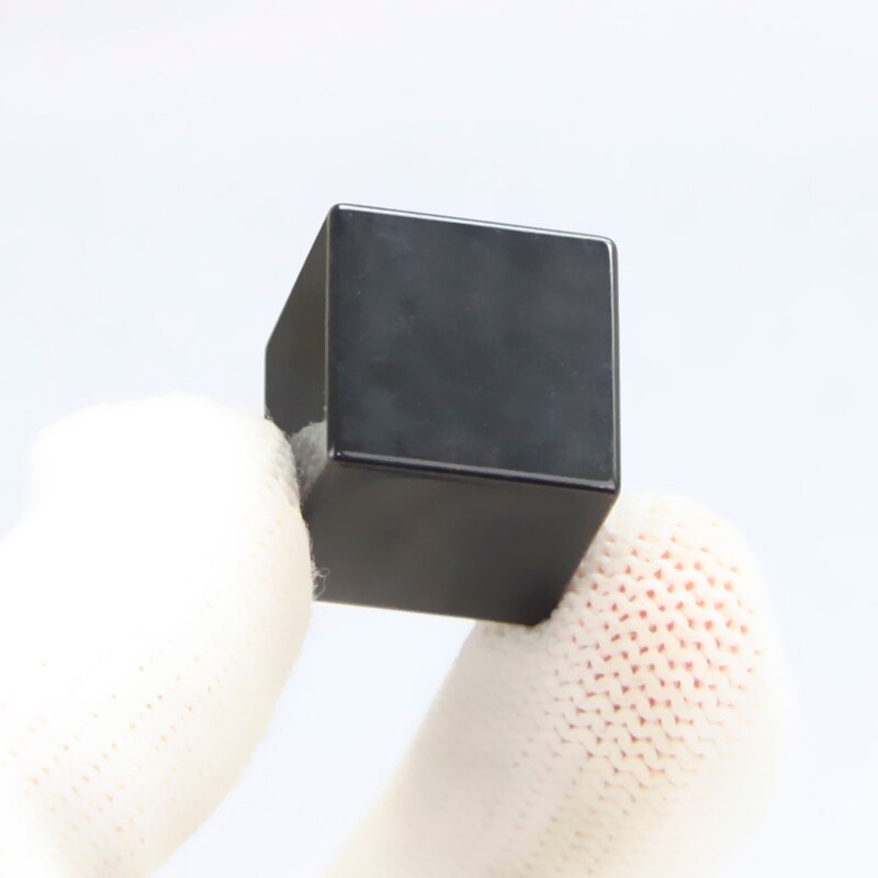 15mm cubo negro de cristal de Color de prisma ornamentos para foto de Día de San Valentín navidad de la novia de vidrio óptico
