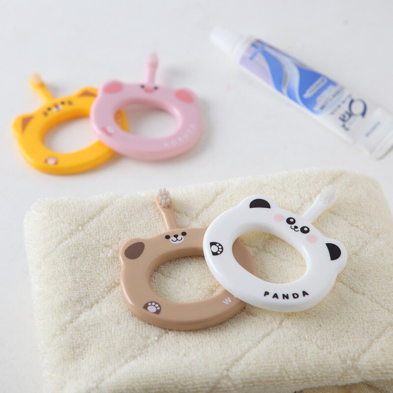 Imebaby Baby Zahnbürste Kleinkind Ausbildung Zahnbürste kinder Zahnbürste Nylon pelz Baby Elemente Weichen Pelz Ring Anti Zahnbürste