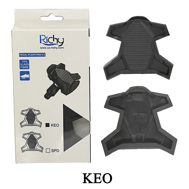 RICHY Upgrade Road Bike Clipless Pedal Platform Adapter Convert For Shimano SPD Look KEO System Bicycle Clip Pedal Adaptor