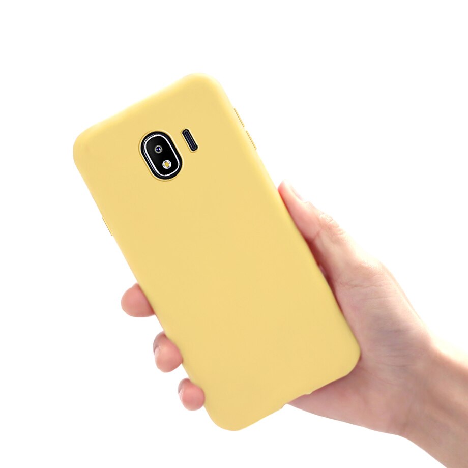 Capa de silicone para samsung galaxy j4 plus, capa macia de tpu para celulares samsung galaxy j4 2018 j415f j400f j4plus j 4 plus case: Samsung J4 Plus 2018 / Yellow