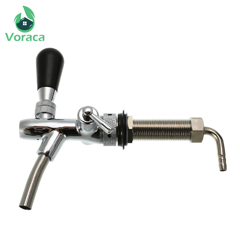 Verstelbare 4 Inch Tapbier Kraan Schacht Rvs G5/8 Bier Kraan Met Chrome Plating Tap Dispenser Homebrew bar