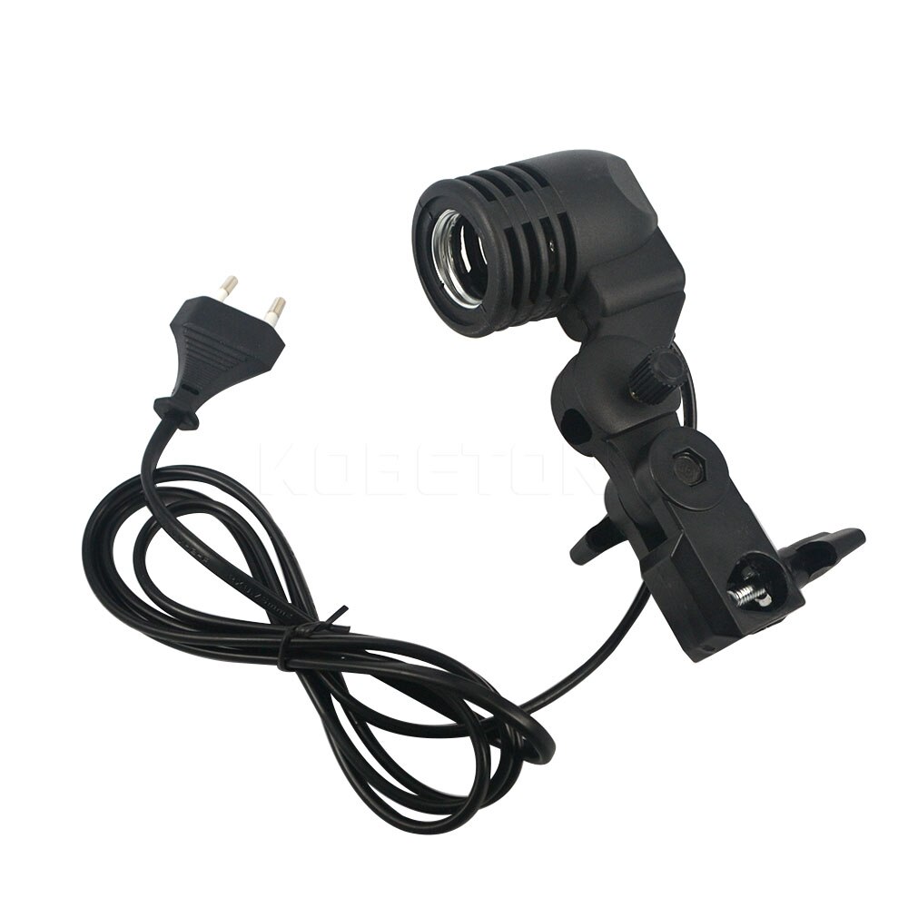 E27 Flash Umbrella Bracket Studio Photography Single Head Photo Lighting Bulb Holder for Photography studio