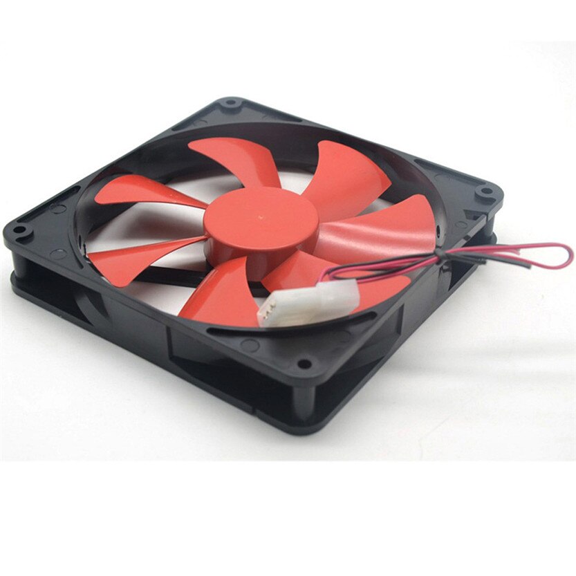 Best silent quiet 140mm pc case cooling fans 14cm DC 12V 4D plug computer cooler July06#2