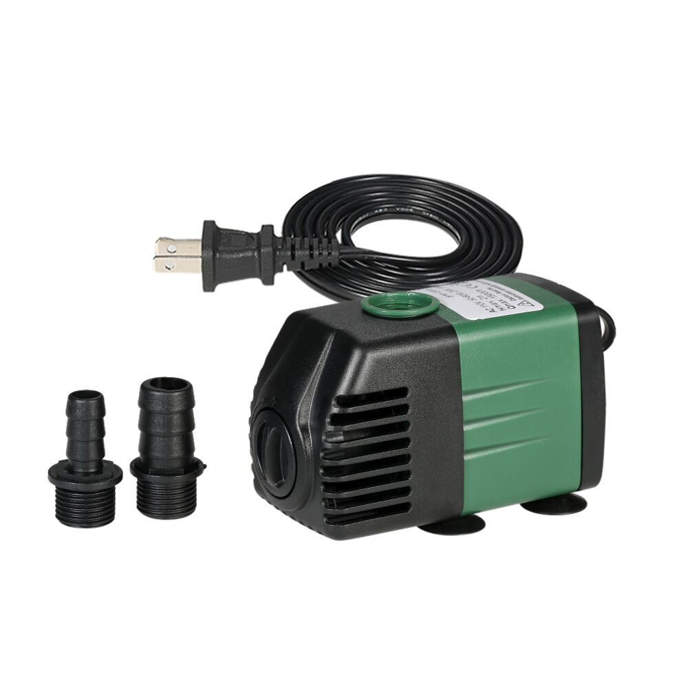 Pompe à eau Submersible pour Aquarium, 1500L/H 25W, fontaine de table, étang, jardin, systèmes hydroponiques, 2 buses AC220-240V: US Plug