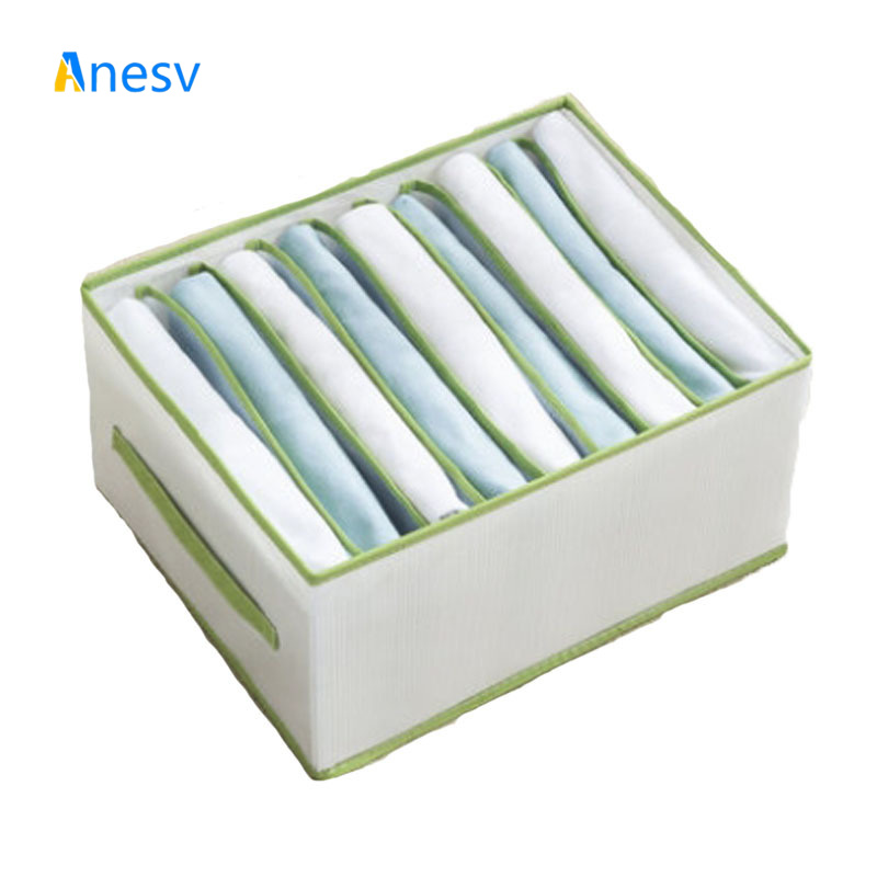 Faltbare hosen kleidung lagerung artefakt trennung finishing box schlafsaal nacht kleiderschrank transparent harte bord lagerung: WHITE