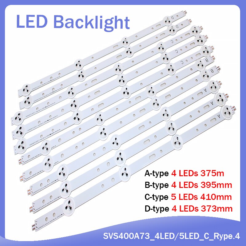 10 Pieces/lot 40D1333B 40L1333B 40PFL3208T LTA400HM23 LED backlight bar SVS400A73 4LED A B D 5LED C type Rev.4 120622
