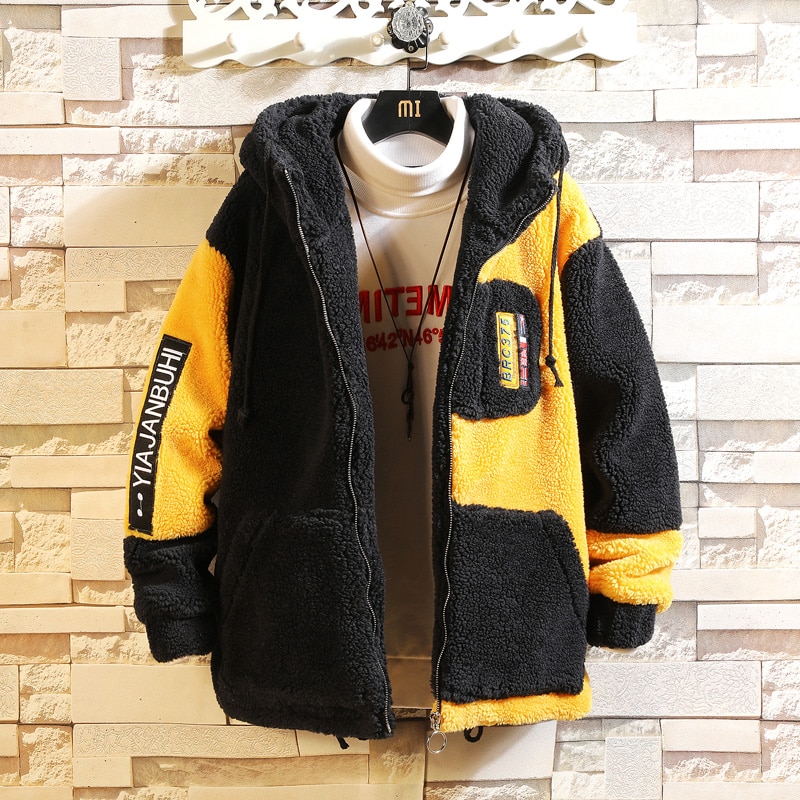 Bomber Jas Mannen Winter Dikke Warme Fleece Teddy Jas voor Mens SportWear Trainingspak Mannelijke Pluizige Fleece Truien Jas