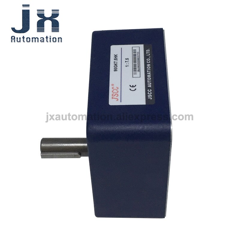 JSCC Rectangular Solid Gearbox 90GK7.5HK Gear Head Ratio 1:7.5