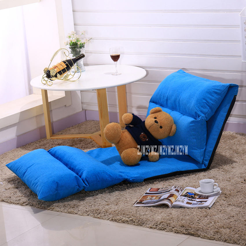 SF002 Comfortable Lazy Sofa Bed Folding Chair Bed Multifunctional Living Room Tatami Chair 6-Gear Adjustment Chair Bed: A