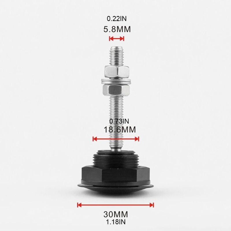 2pcs Universal Push Button Quick Release Hood Pins Bonnet Lock Clip Latch Bumper