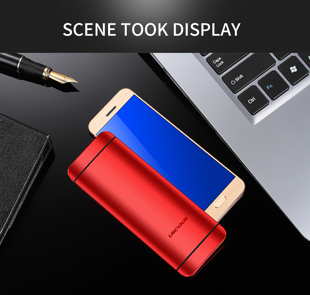 Original Ulcool V26 Touch Display Metal Body Bluetooth 2.0 Dialer Dual Sim Credit Card Mobile Cell Phone+case+screen Protector