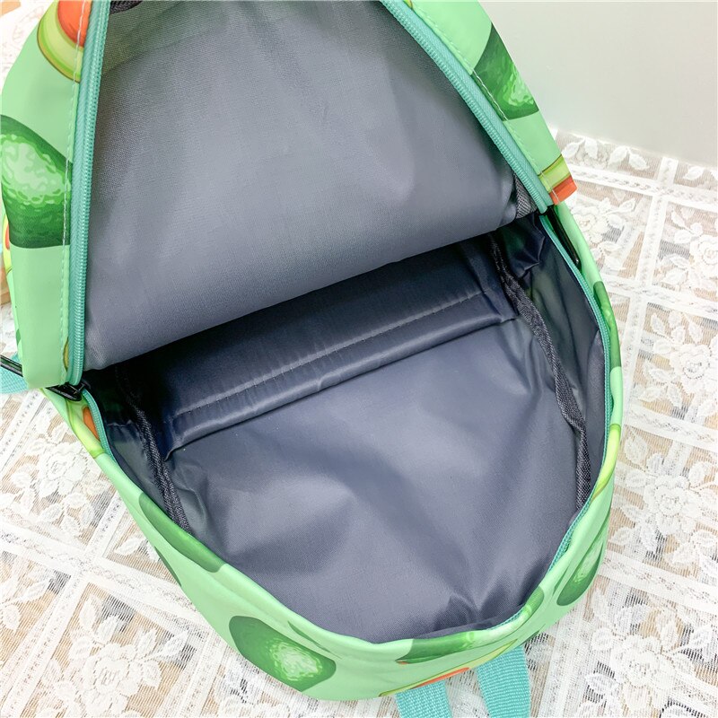 Mochila con estampado de aguacate para adolescentes, morral escolar a prueba de agua, de gran capacidad, de viaje,
