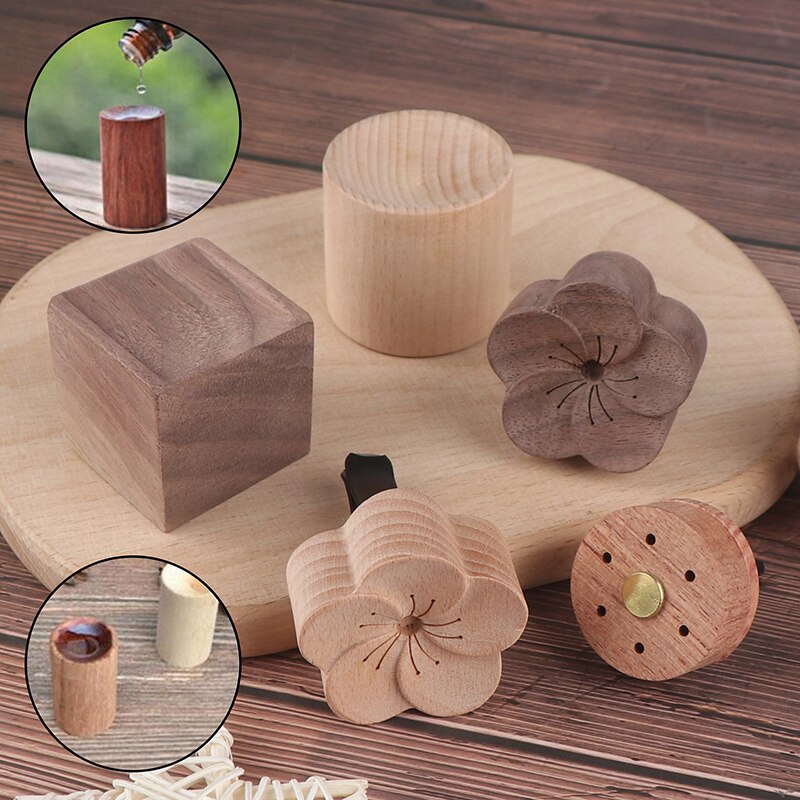 1PC Essential Oil diffused Wood Aroma Essential Oil Diffuser Wooden Essential Oil Aromatherapy Diffuser For Sleep Aid Home