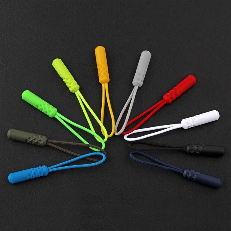 20 stuks cilinderkop rits trekker kleding plastic rits kop compacte rits trekkoord multifunctionele rits trekker voor kleding
