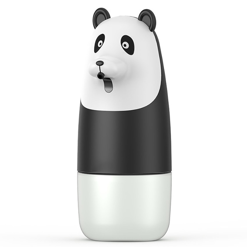Leuke Panda Oplaadbare Schuimende Zeepdispenser 280Ml IPX4 Waterdichte Elektrische Zeepdispenser Voor Badkamer Keuken, Handsfree