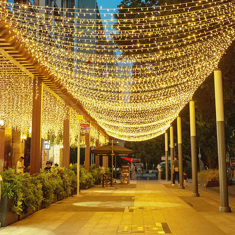 Guirnaldas de luces LED navideñas de 3-100M con batería/USB/enchufe, guirnalda de luces para interiores y exteriores para decoración de fiestas navideñas de árboles de boda