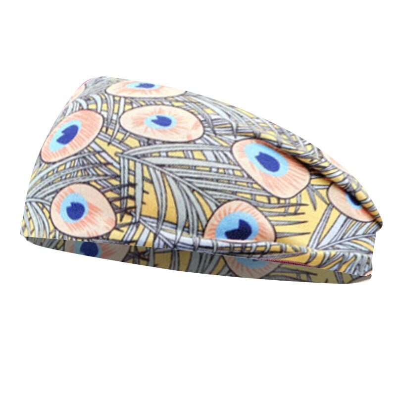Sportliche lauf-stirnbänder, unisex, bedruckt, für damen, dehnbar, batik-haarband, elastisches, rutschfestes turban-kopftuch: 08