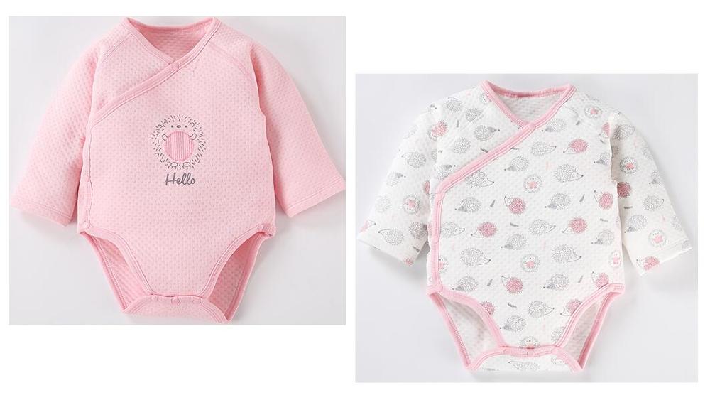 Baby 2 stuks verpakking kleding kinderkleding jumpsuit baby rompertjes meisjes jongenskleding kinderkleding 100%  katoenen baby overalls: 2 stuks roze set / 12m