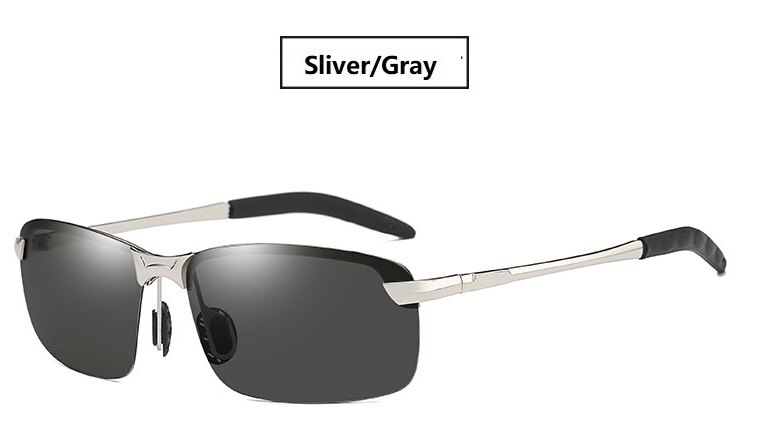 Driving Glasses Polarized night Driving Sunglasses Men Women Anti-glare Night Driver Goggles gafas Enhanced Light Glasses: Slivergray
