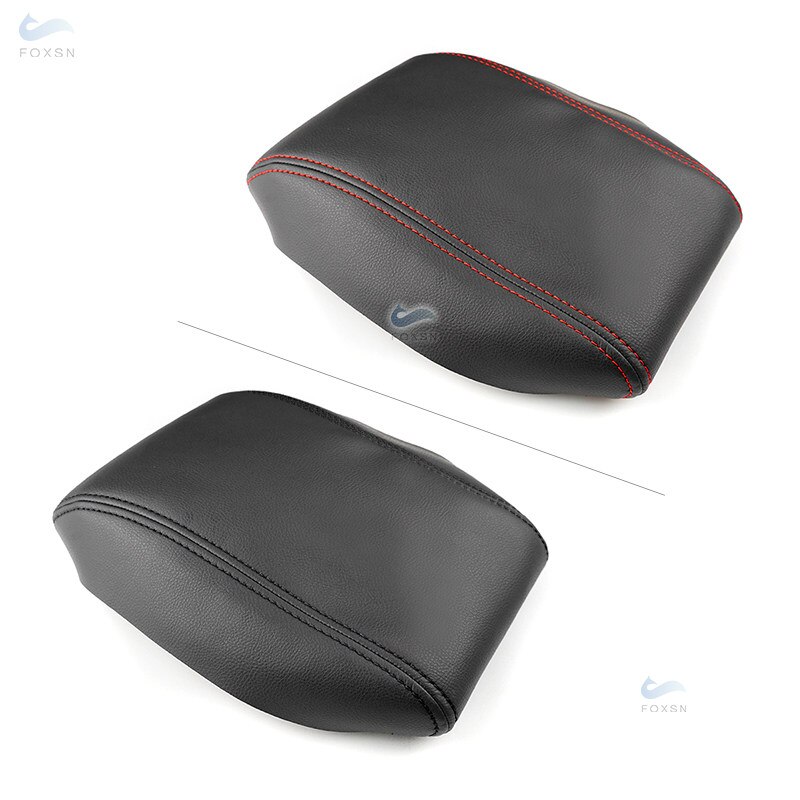 Garniture de boîte d&#39;accoudoir de commande centrale en cuir microfibre, accessoires de voiture pour VW Touran 2006 2007