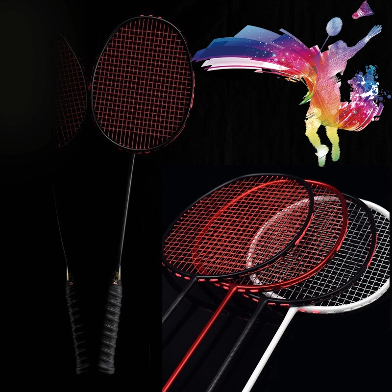 1Pc Professionele Badminton Rackets Full Carbon Ultralichte Badminton Racket Spelen Badminton Enkel Schot-40