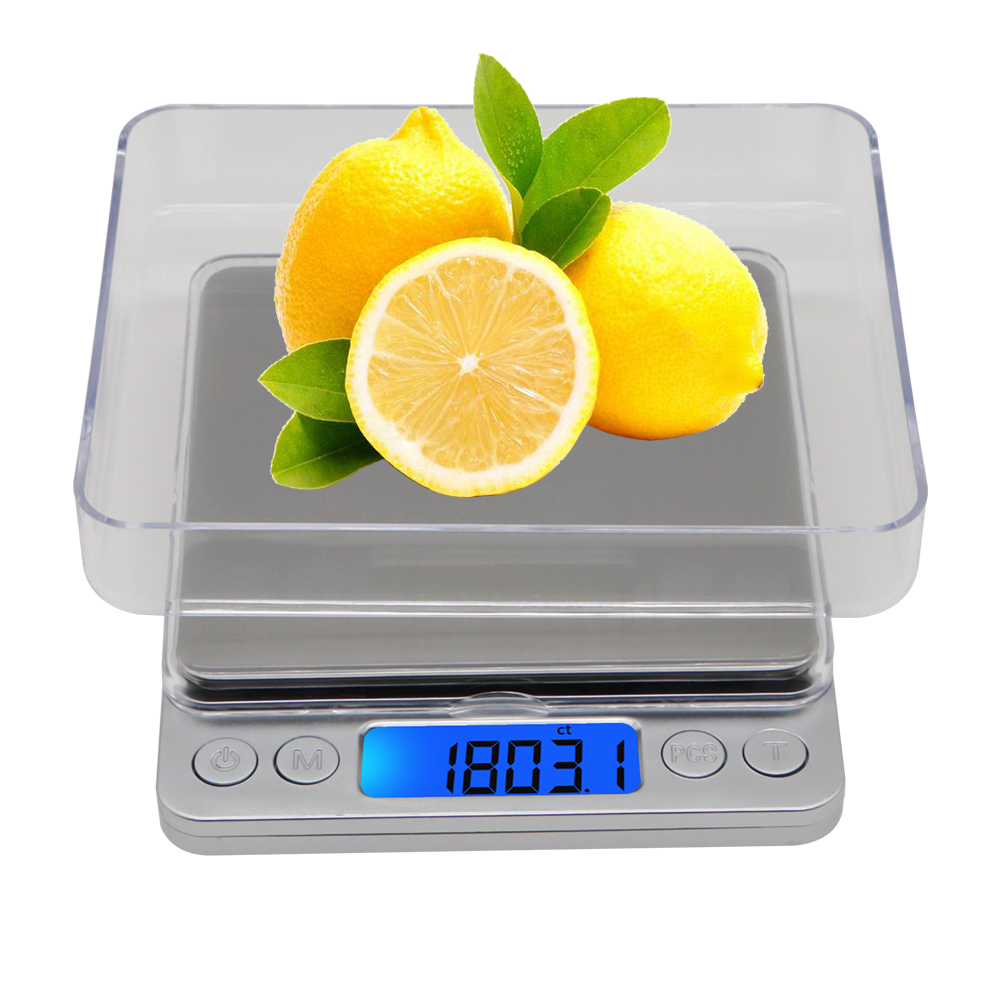 500g/1/2/3/kg Electronic Scale 3kg Digital Scales Pocket Platform Scale Weight Balance Jewelry Weighing