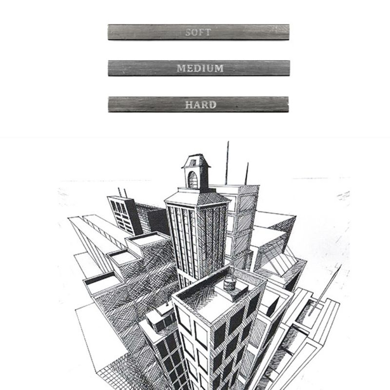 32pcs Sketching Drawing Set Graphite Charcoal Pencil Carrying Bag