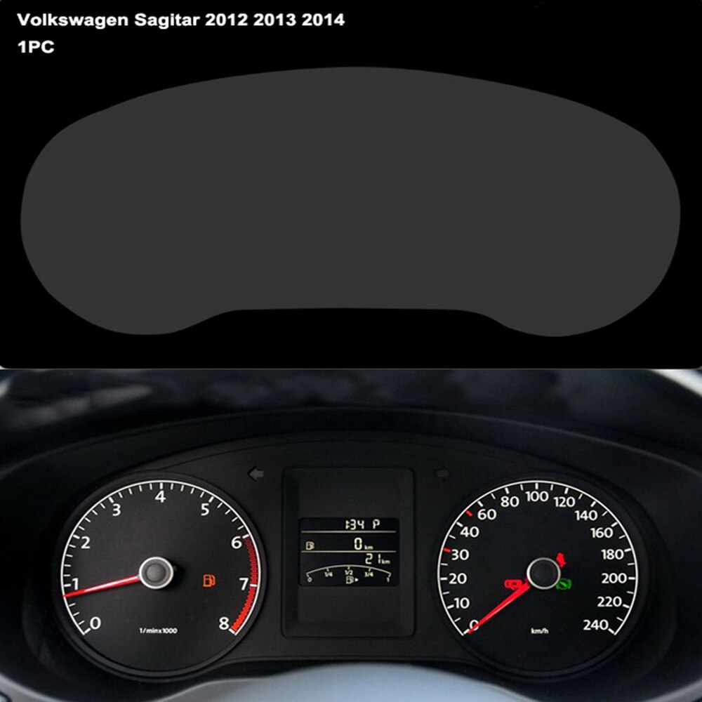 Bil styling instrumentpanel skyddande film instrumentpanel skärmskydd för vw passat  b8 cc sagitar bil klistermärken tillbehör: Sagitar 2012-2014 år