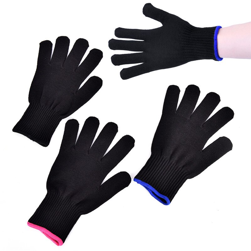 1Pc Hittebestendige Handschoen Tool Flat Iron Black Warmte Handschoen Voor Krultang Handschoenen
