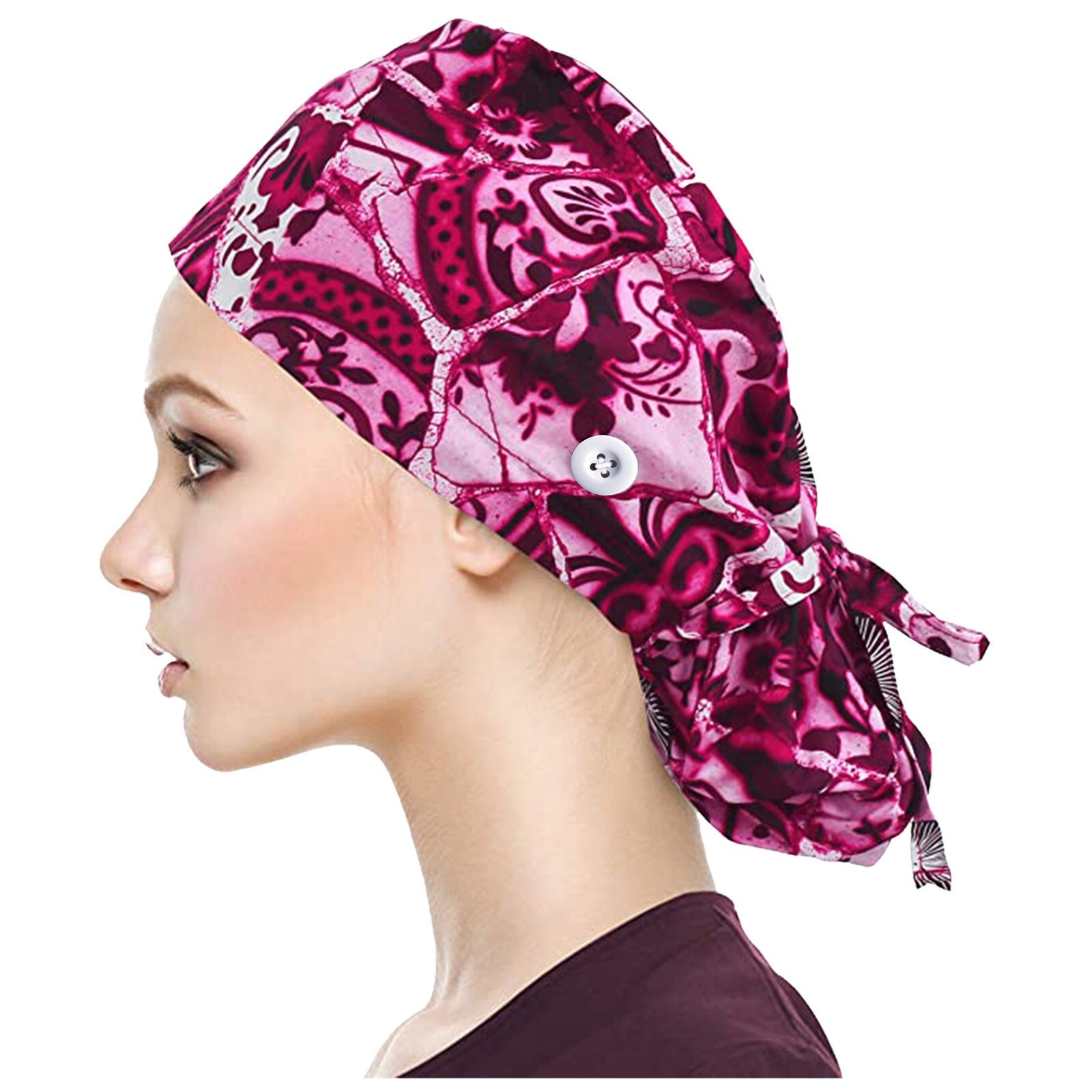 Pulongpoq Unisex Hair Hats Adjustable Bouffant Cap 2 Pcs Working - View #7