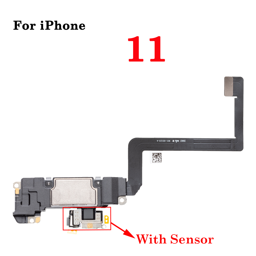 1 szt. słuchawka z czujnikiem światła zbliżeniowego Flex Cable do iPhone X XR XS MAX 11 12 Pro max Mini głośnik douszny Części zamienne: Brązowy