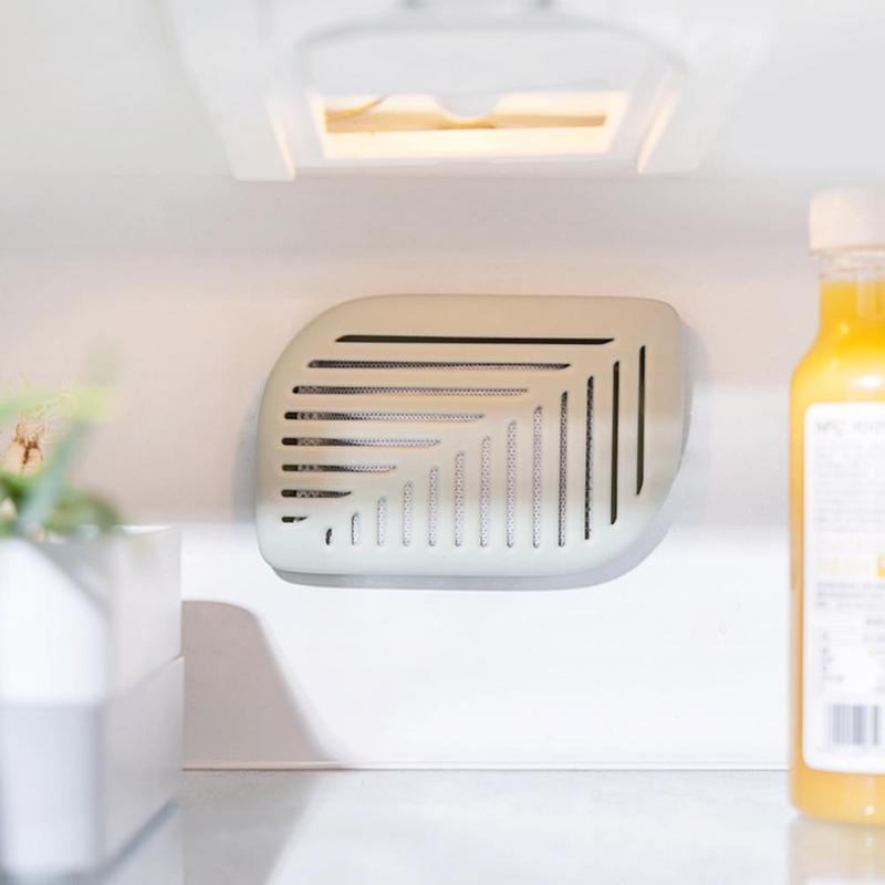 Leaf Shape Refrigerator Air Fresh Box Purifier Charcoal Deodorize Absorber Freshener Eliminate Odors Smell 3 Color