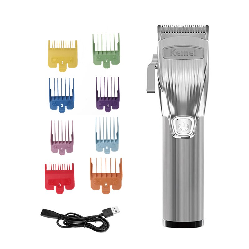 Kemei elektrische knipmachine voor heren, tondeuse, trimmer, tondeuse, kapper, kortharig, man