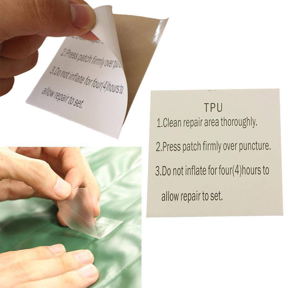 10pcs Swimming Float Repair Kit PVC Puncture Repair Patch Glue Kit Adhesive For Inflatable Toy Pools Float Air Bed Dinghies