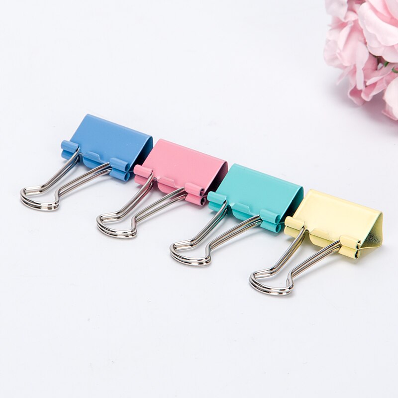 40 Stuks Tulpenvormige Papierclips – Metaal, Gemengde Kleuren, 3,5x2,6 Cm, Multifunctioneel Als Bladwijzer, Notitiehouder Of Documentklem