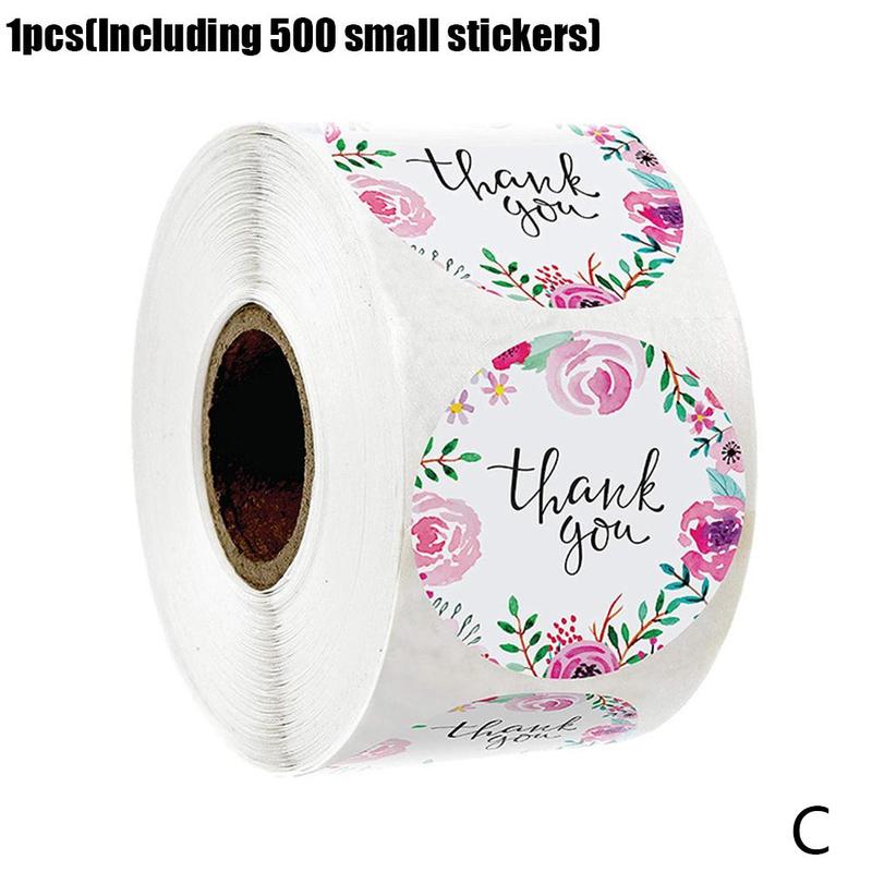500 Handmade With Love Stickers Scrapbooking Hand Made Handmade Label Kraft Round Sticker Stickers Labels Wedding Z4H1: C
