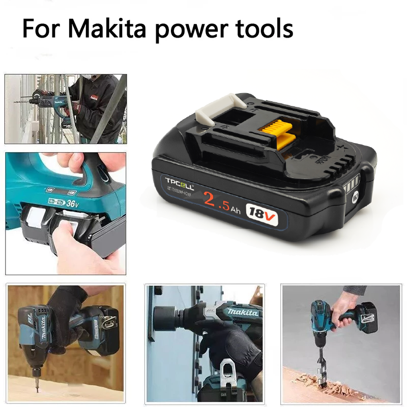 BL1830 3Ah/2,5AH Für Makita 18V Akku Elektrowerkzeuge Li-Ion Ersatz LXT BL1825 BL1820 für 18V Schraubendreher mit BMS TPCELL