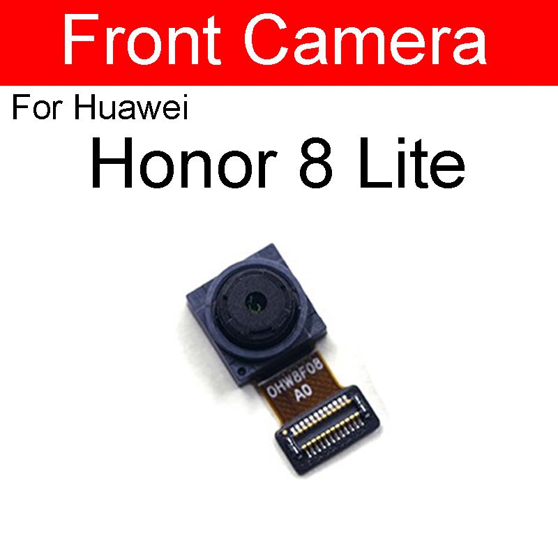 Cámara frontal para Huawei Honor View 6 7 8 V8 8x9 9i V9 10 V10 V20 Max Plus Lite Play pequeña reparación de reemplazo de cámara: For honor 8 lite