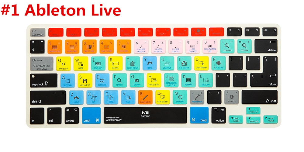 Ableton-funda de teclado para Macbook Pro, accesorio para teclado de acceso rápido, para Macbook Pro Air Retina 13 15 17 antes de