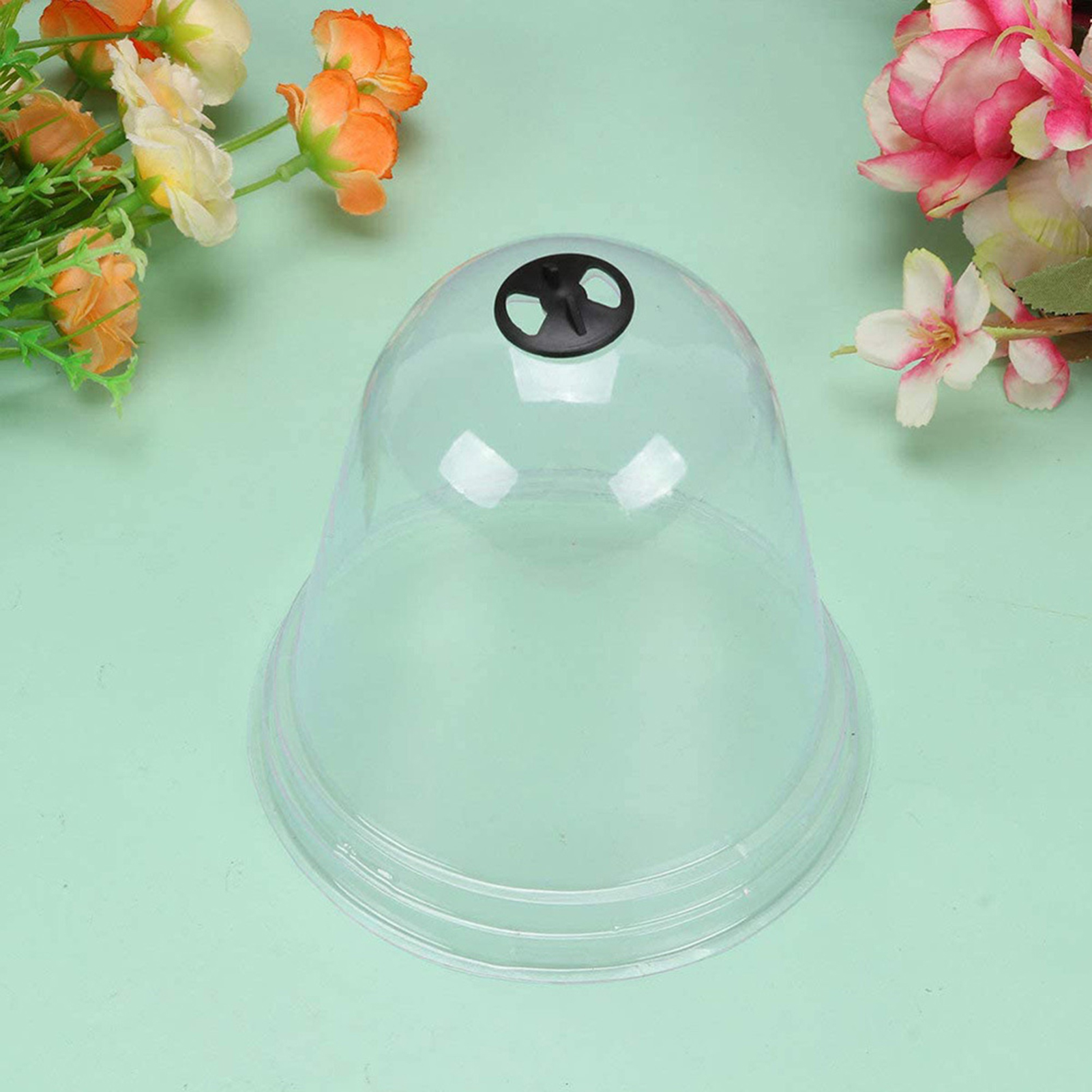 Garden Cloche Plastic Protective Plant Bells Dome Breathable Covers Thermal Insulation Moisturize for Succulent Plant Greenhouse