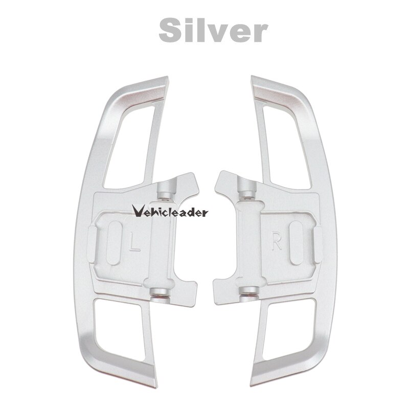 2 stk bil auto rat paddle extend shifter metal gear gear padle extension til vw golf 7 gti r gtd gte  mk7: Sølv
