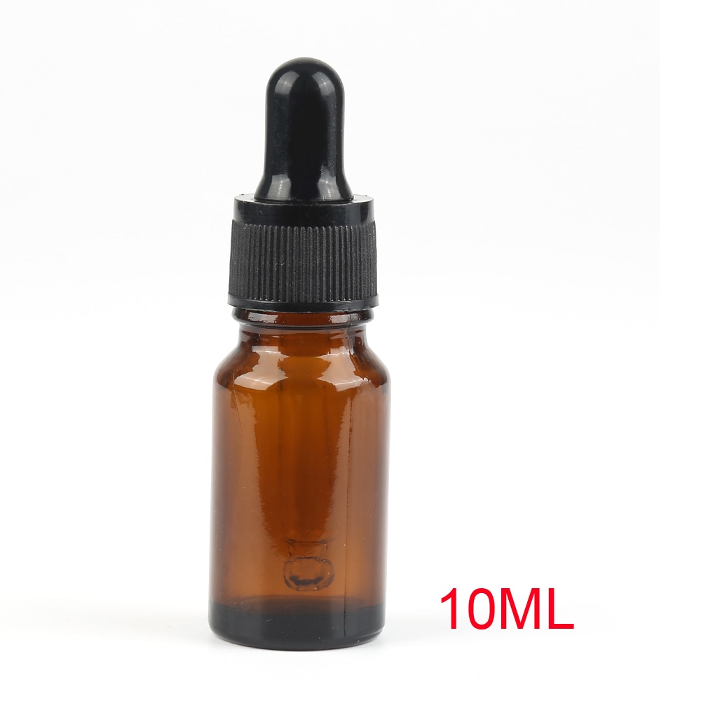 10Ml Amber Glazen Pipet Dropper Fles Duurzaam Lege Hervulbare Flessen Reizen Draagbare TSLM1