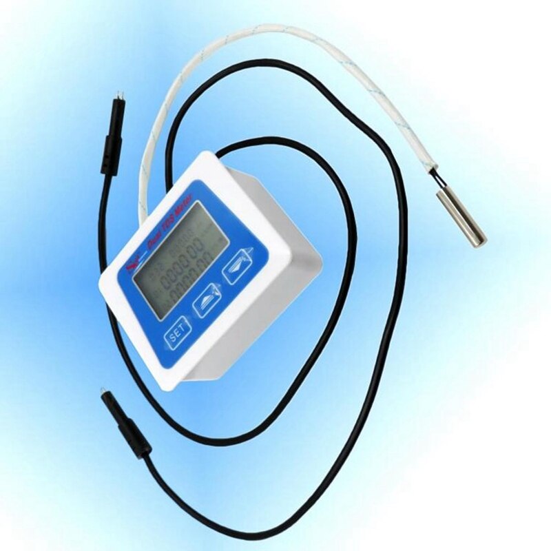 Dual Probe Digital TDS Meter Online Test Conductivity Water Tester Monitor Temperature Time Display