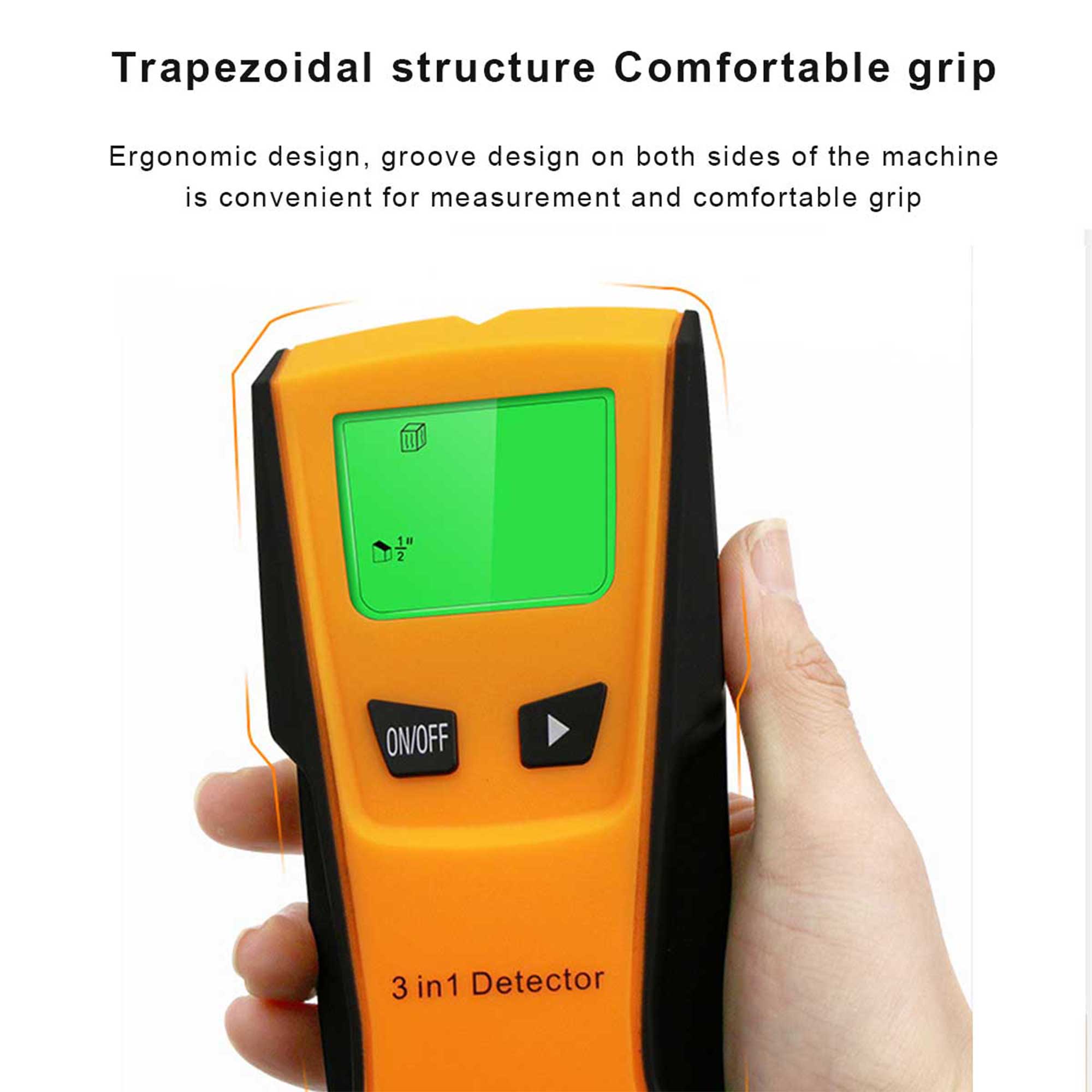 Style Stud Finder, Multi-Function Electronic Wall Stud Sensor Detector with LCD Display for Wood Metal Studs AC Wire