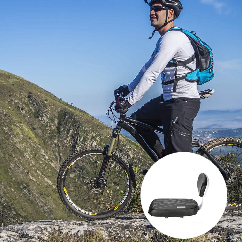 1Pc Soft Bicycle Backrest Seat Rear Seat Bike Cushion Bike Accessory Backrest Seat Bike Rear Seat for Outdoor Bicycle Bike